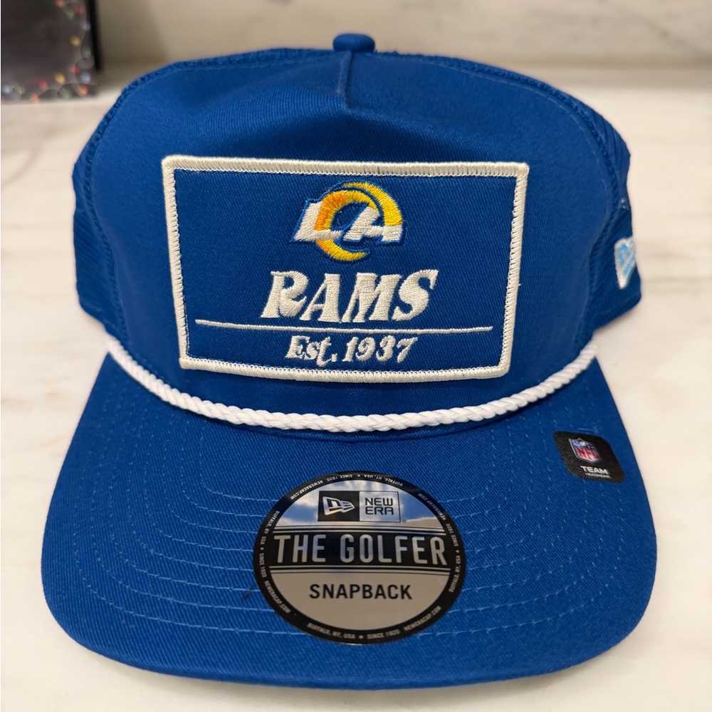 New Era Blue Rams Snapback Cap